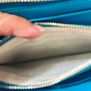 Lauren Ralph Lauren Tate Zip Around Leather Wallet Pick A Color Turquoise thumbnail 7