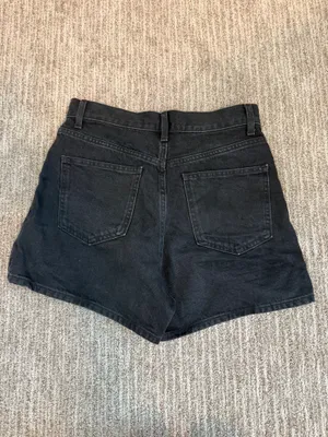Mango Black jean shorts thumbnail 5