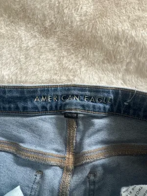 American Eagle Stretch Ripped Wide Leg Jeans thumbnail 7
