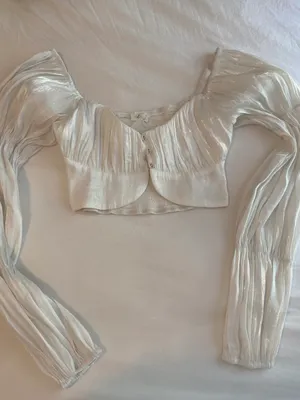 White Crop Top thumbnail 1