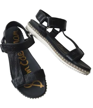EUC Sam Edelman Leather Annalise Studded Sandals Black Size 6.5 thumbnail 1