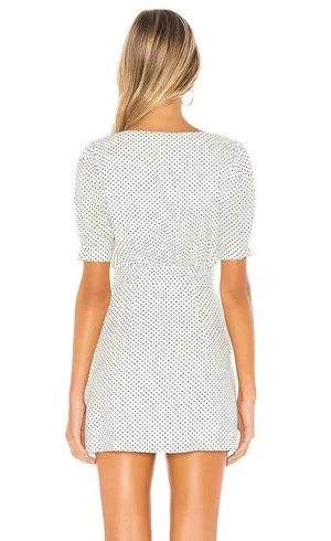 Tularosa Ellis Mini Dress White Black Polka Dot Nwt thumbnail 8