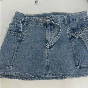& Other Stories Blue Denim Mini Skirt thumbnail 1