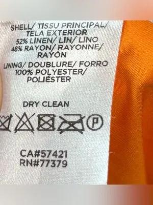 Ann Taylor L Linen Blend Sleeveless Orange V-Neck Midi Dress with Tie Waist thumbnail 4