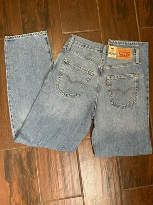 Levi’s 94 Baggy Distressed Mid Rise Straight Leg Denim Jeans thumbnail 4