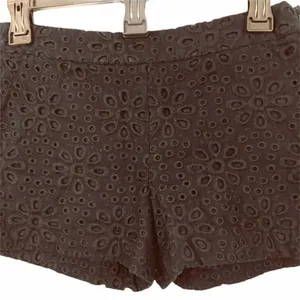 J.Crew floral cut out Navy Blue Shorts 0 thumbnail 2