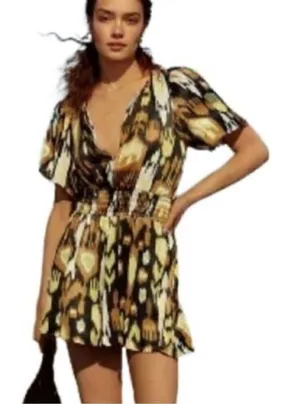 🆕 Anthropologie Somerset Flowy Shorts Romper‎ size XS BIN K thumbnail 1