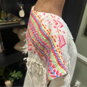 Amanda Uprichard Embroidered Top – Size L – Artisan Boho thumbnail 5
