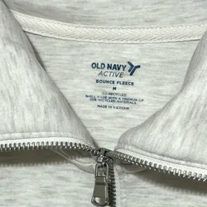 Old Navy Active Bounce Fleece Heathered Quarter Zip Pullover Sweatshirt Medium thumbnail 3