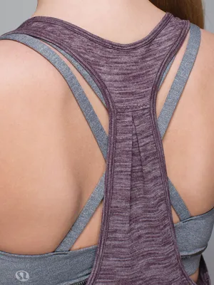 LULULEMON 105 F Singlet in Heathered Black Cherry First Release Sz. 4 thumbnail 5