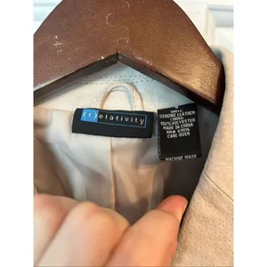 Relativity tan suede/leather jacket size small thumbnail 2