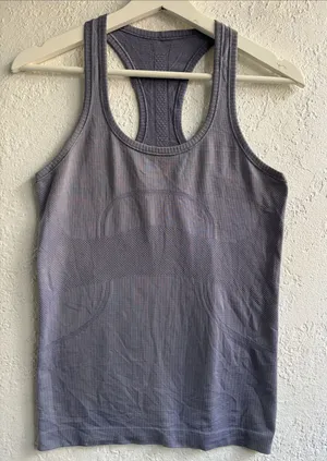 Lululemon Swiftly Seamless Racerback Tank Top - Lavender Gray thumbnail 1