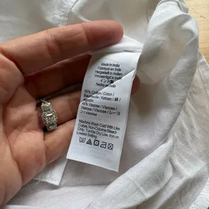 Madewell Small White Cap Sleeve A-Line Lightweight Cotton Blend Top NS318 Preppy thumbnail 3