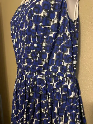 Boden FitnFlare Geo Print Cotton Dress thumbnail 4