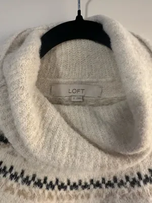 Loft Fair Isle Cowl Neck Sweater thumbnail 3