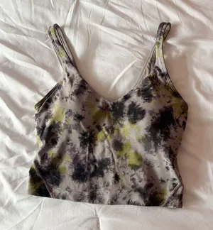 Lululemon Align Radial Tie Dye Mauve Grey Multi Tank Top Size 4 thumbnail 1