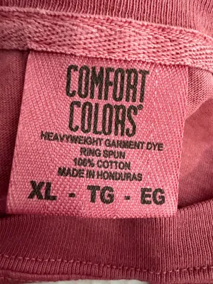 Comfort Colors Red MOM Heart Football Graphic Tee thumbnail 4