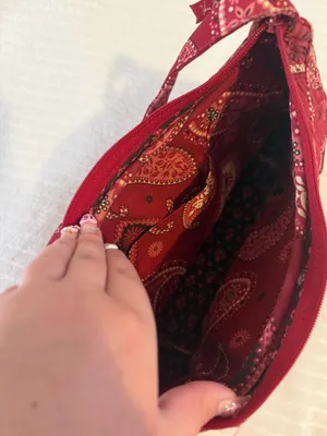 Vera Bradley Red Paisley Bag thumbnail 4