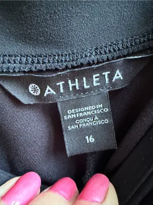 Athleta ENDLESS HIGH RISE PANT Straight Leg Black Size 16 thumbnail 7