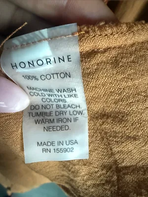 HONORINE Bianca Brown Cotton Gauze Midi Dress Small thumbnail 9