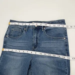 Altar’d State Jeans Womens 26 Blue Denim Flare Embroidered Floral Boho thumbnail 7