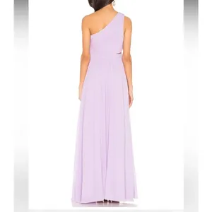 REVOLVE NBD Australis One Shoulder Lilac Gown Maxi Sz SM NWT Grecian thumbnail 3