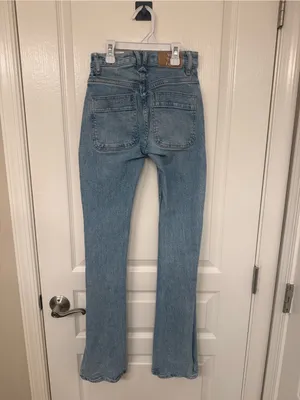 Free People Low Rise Slim Boot Cut Jeans Size 24 thumbnail 5