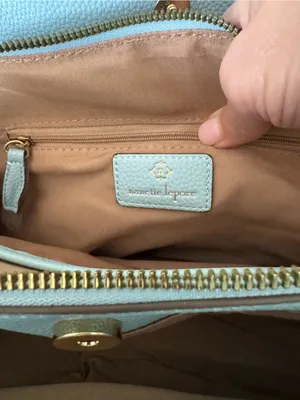 Nanette Lepore Kassandra Triple Section Shoulder Bag with Scarf Ice Blue NWT thumbnail 9