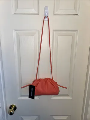 Steve Madden Orange/Coral Ruched Crossbody Bag thumbnail 2