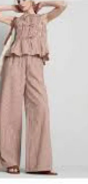 Primark seersucker white and red vertical striped set thumbnail 1