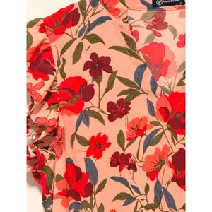 PrettyGarden Floral Dress Sz L Midi Tiered Flutter Sleeve Pockets Boho Summer thumbnail 4