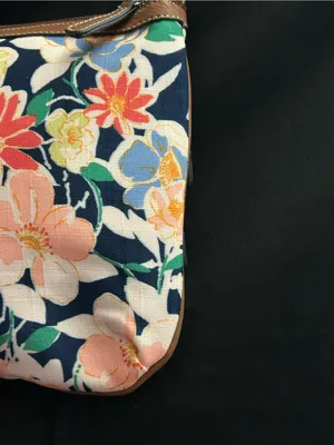 Croft & Barrow Brown Trim Floral Crossbody Shoulder Bag thumbnail 8
