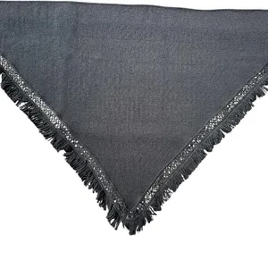 Liz Claiborne Black‎ Fringe Shawl thumbnail 1