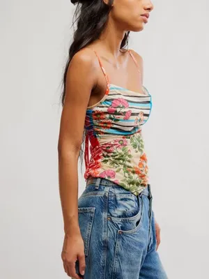 FREE PEOPLE NWT Estella Tank / Pop Combo thumbnail 3