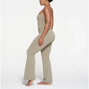 Skims Outdoor Corset & High Waist Flare Legging Set Taupe Size Small Medium New thumbnail 11