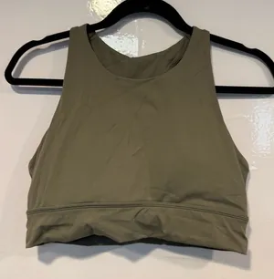 Olive Green mesh open back Lululemon bra‎ thumbnail 1