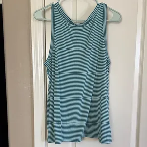 Old Navy Aqua Striped Tank Top / B9 thumbnail 4