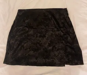Satin Mini Skirt With Floral Detailing thumbnail 1