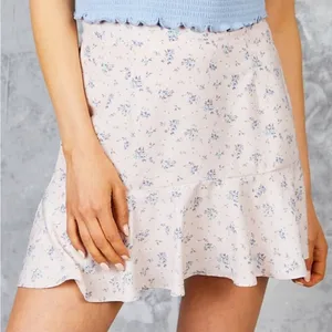 Altar'd State Blush Pink Floral Mini Skirt Size Medium thumbnail 2