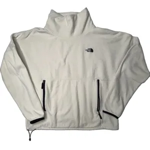 The North Face Fleece Sweater Women Med Mock Neck Pullover Cream Cabin Gorpcore thumbnail 1