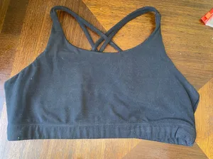 Athleta Women’s Medium Black Criss Cross Back Sports Bra Workout Yoga thumbnail 1