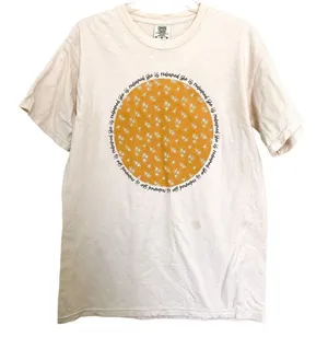 Girl Defined “She Is Redeemed” Cream Beige Graphic Short Sleeve Tee Size M thumbnail 1