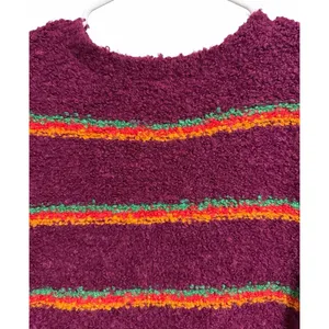 Free People Best Day Ever Striped Sweater‎ Women's Size Large thumbnail 4