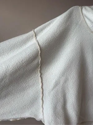 Urban Outfitters Out From Under Women’s Half Snap High Neck White Fleece Small thumbnail 5