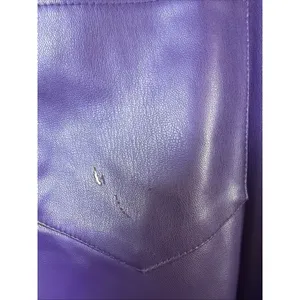 ZARA Faux Leather Pants XS whimsygoth purple hippie goth retro x small party thumbnail 6