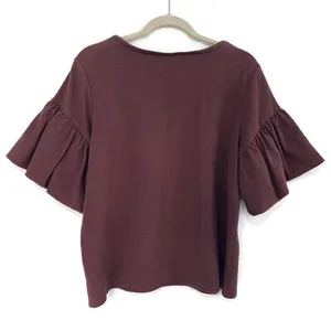 Express Textured Bell Sleeve Top thumbnail 6