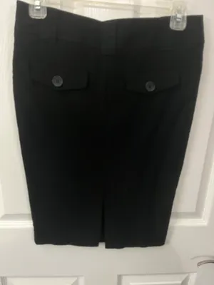 NWOT Size 6 Black Pencil Straight Skirt thumbnail 4