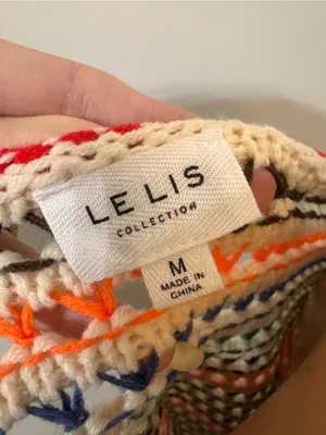 Le Lis Colorful Knit See Through Sweater Medium thumbnail 5