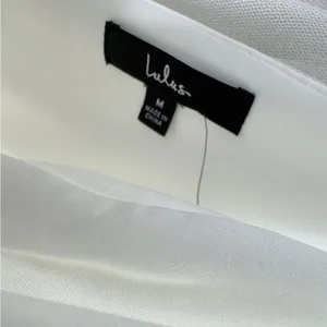 New Lulus Medium Sweet Greek Goddess‎ White Mesh Dress Romantic Cottagecore thumbnail 9