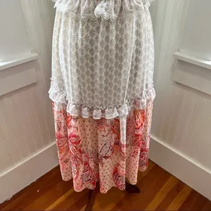 MISA Los Angeles Tiered Ruffle Mixed Print Midi Dress Large thumbnail 10